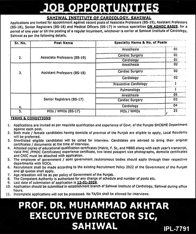 Sahiwal-Institute-of-Cardiology-Jobs