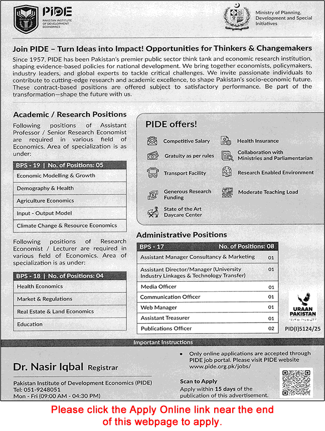 Pakistan-Institute-of-Development-Economics-Jobs
