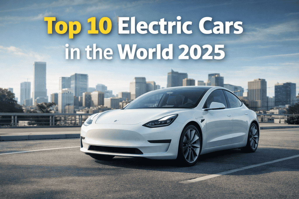 Top 10 Electric Cars in the World 2025 – Tesla Model 3